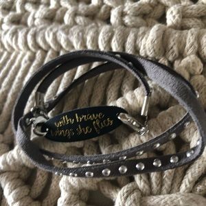 *With brave wings she flies * bracelet